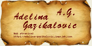 Adelina Gazikalović vizit kartica